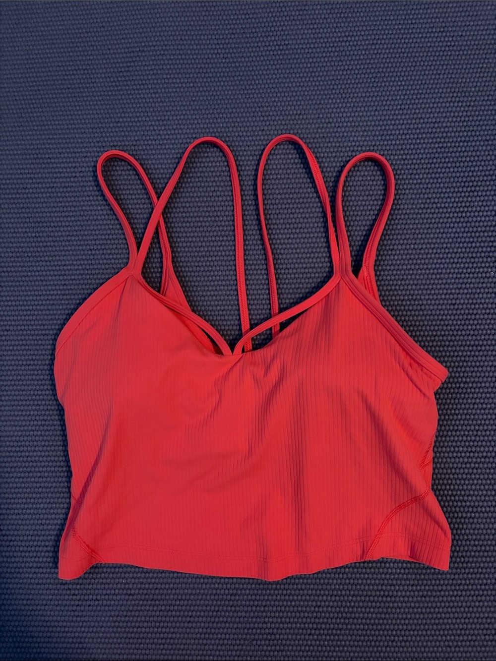 Lululemon pink Strappy longline sports bra size 6/ small